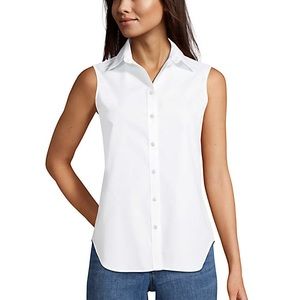 White Vest Dress Shirt Tank Top